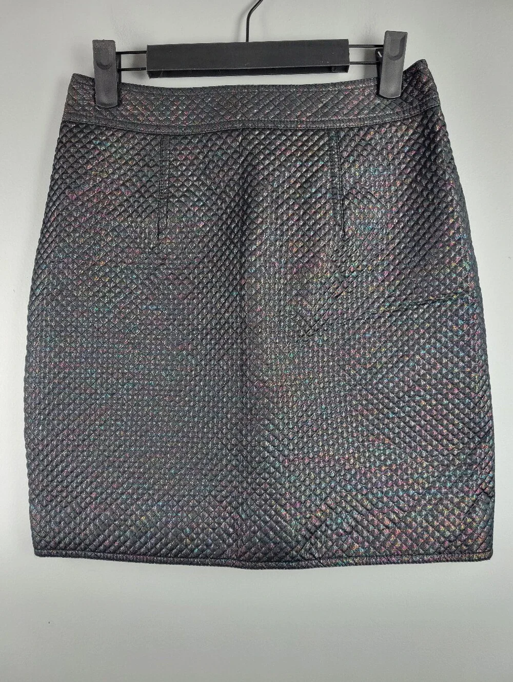 Marc By Marc Jacobs Quilted Holographic Mini Skirt Size 2